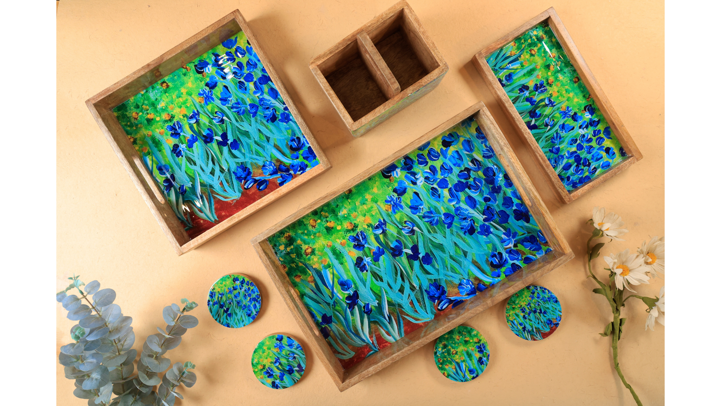 Coasters Round Flower Field