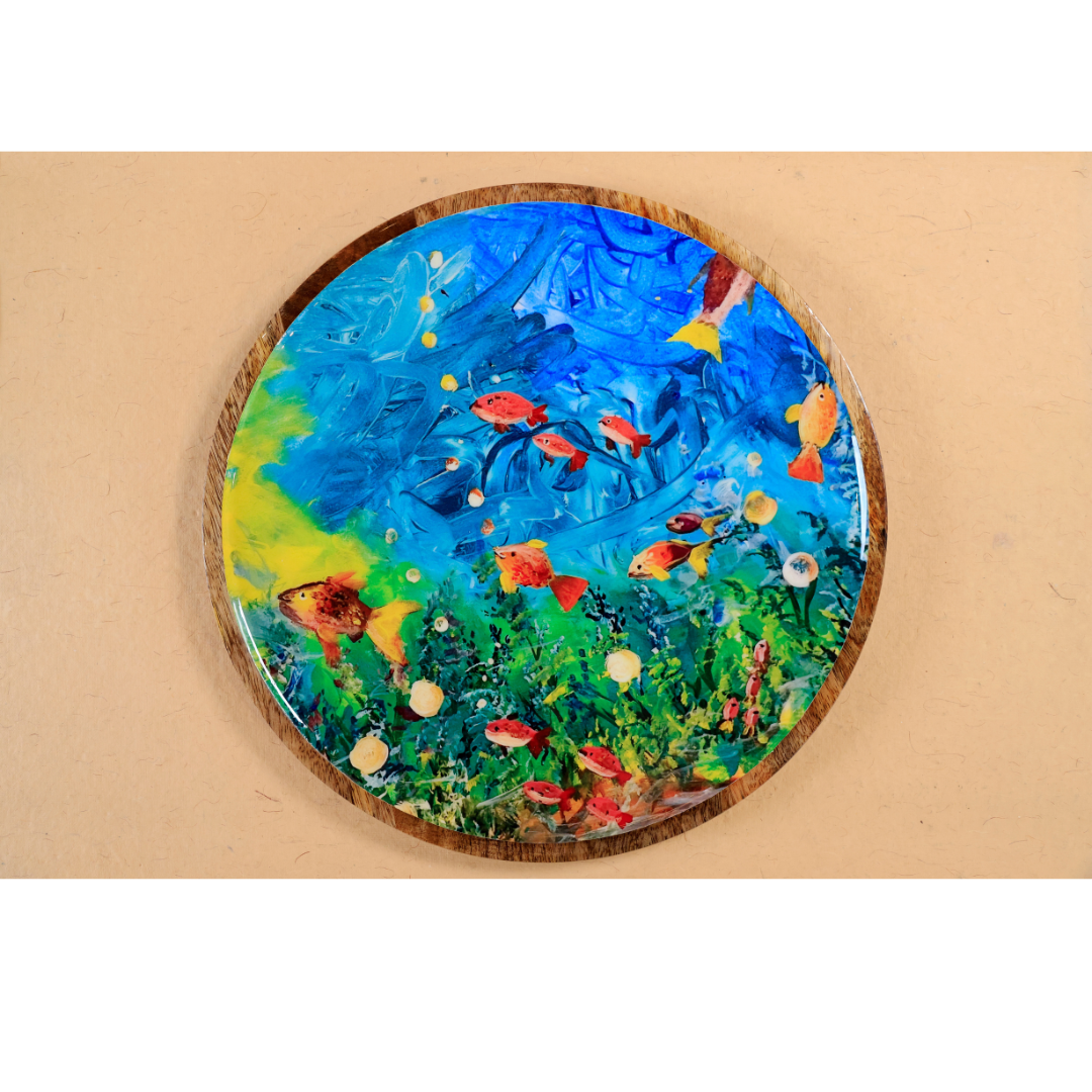 Round Platter - Underwater Symphony
