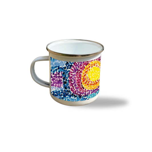 Enamel Mug - Blue Waves