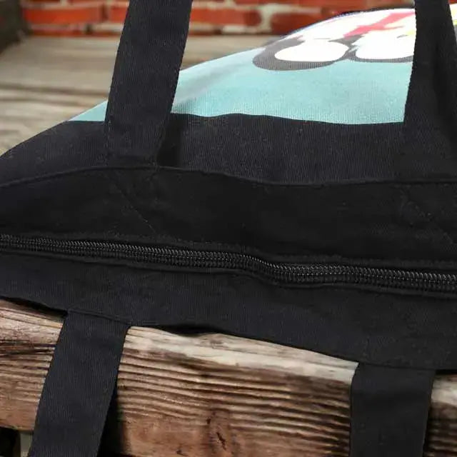 Unisex Tote Bag with Zipper - Born to Love