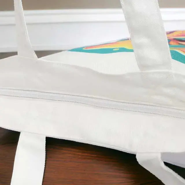 Unisex Tote Bag with Zipper - Born to Love