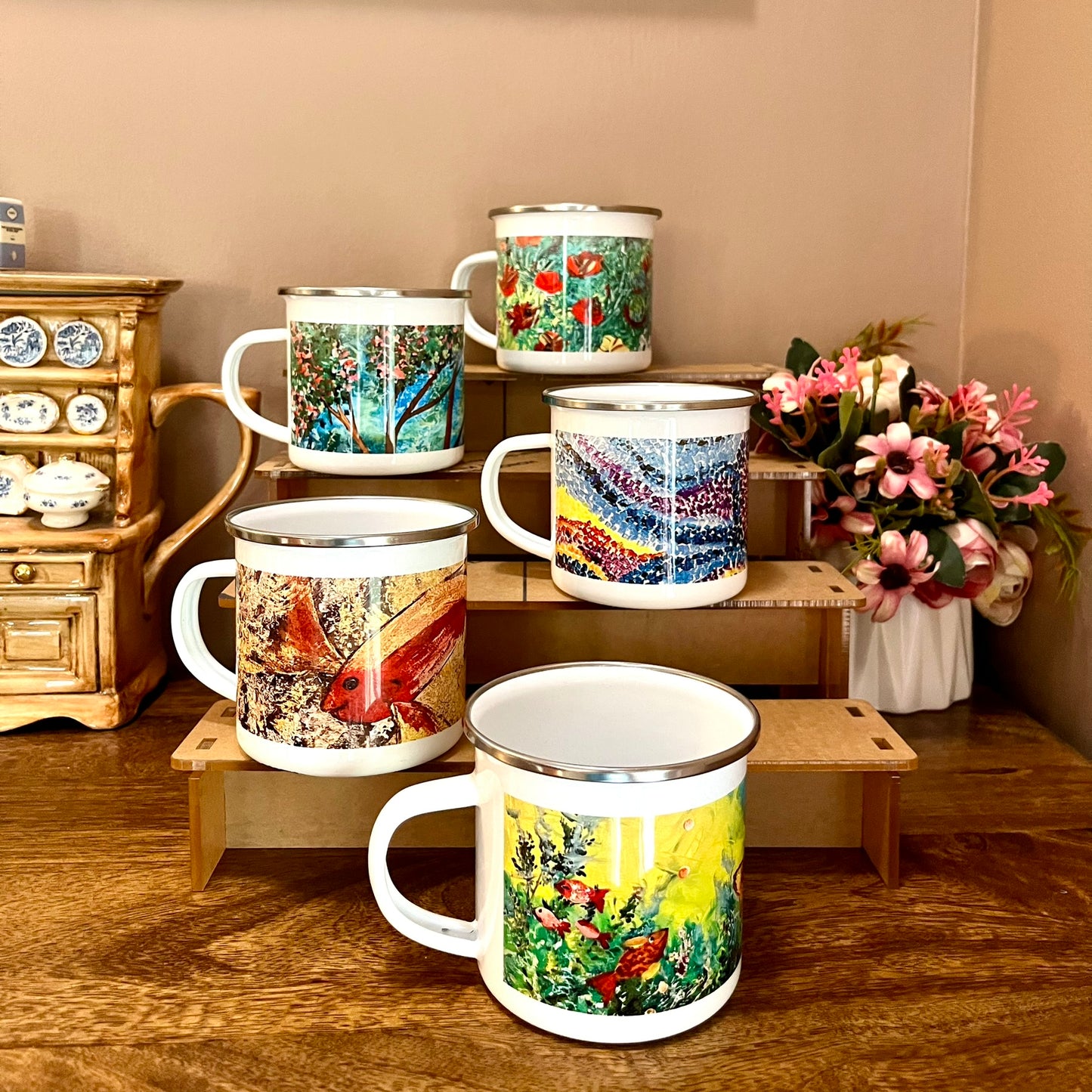 Enamel Mug - Spring Harmony