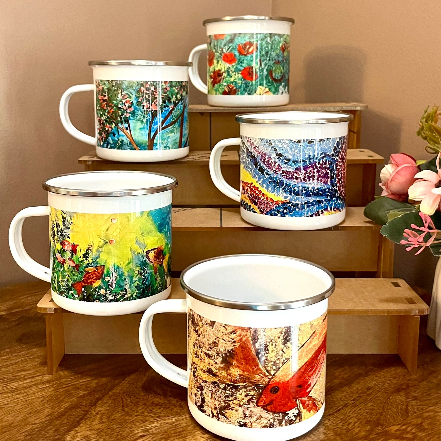 Enamel Mug - Spring Harmony