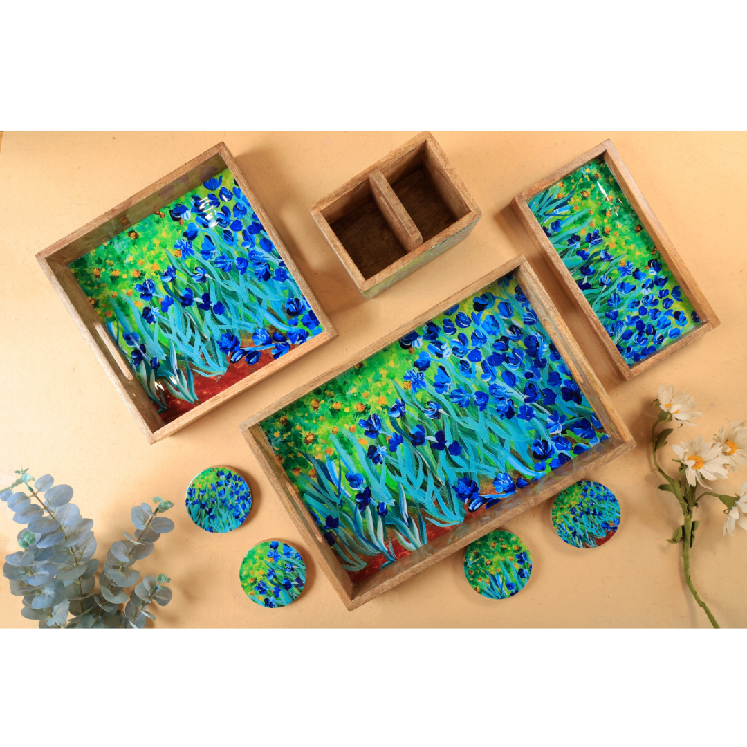 Small Rectangle Tray - Flower Field