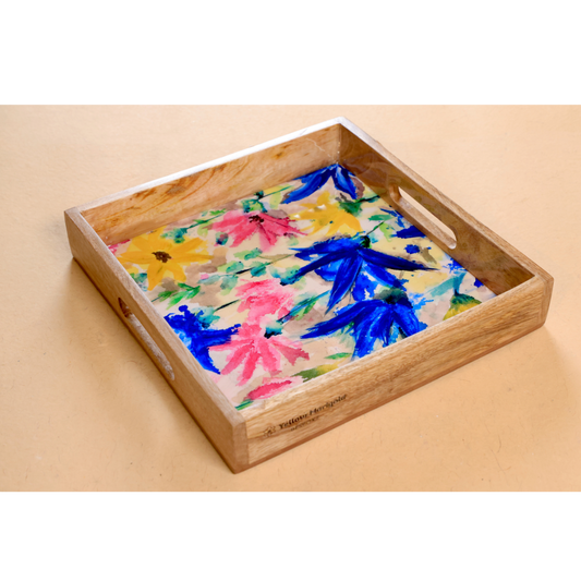 Square Tray Spring Flowers