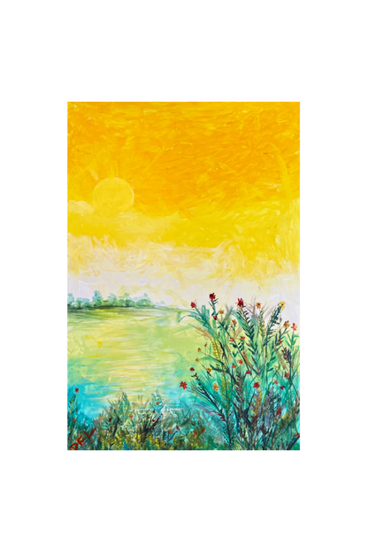 8 X 12 Canvas Print  - Sunny Meadows