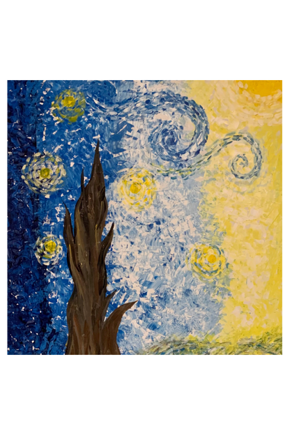 8 x 8 Canvas Print Starry Day