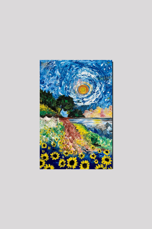 8x12 Canvas Print - Sunflower Cascade