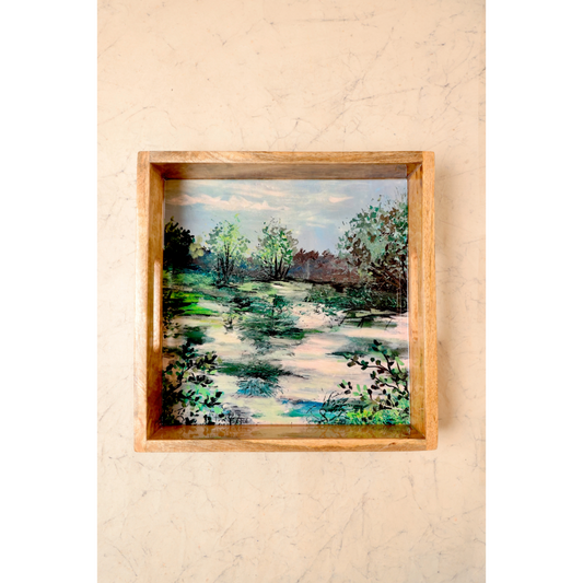 Square Tray Tranquil Wetlands