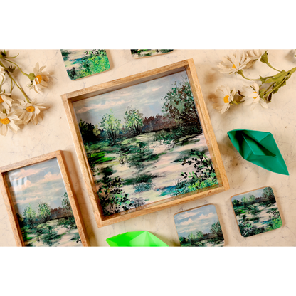 Square Coasters  - Tranquil Wetlands