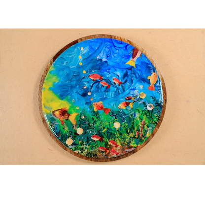 Round Platter - Underwater Symphony