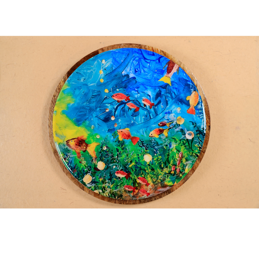 Round Platter - Underwater Symphony