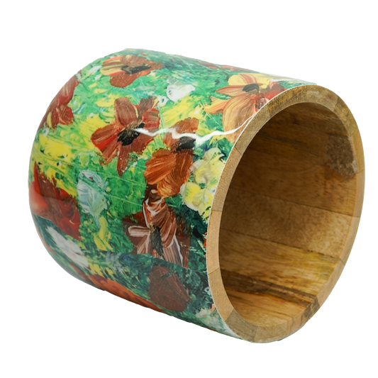 Wooden Pot French Summer