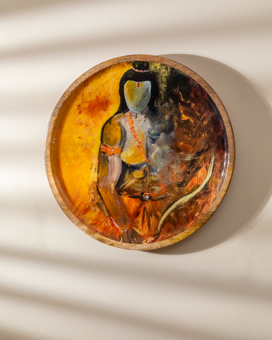 Round  Platter - Shri Ram