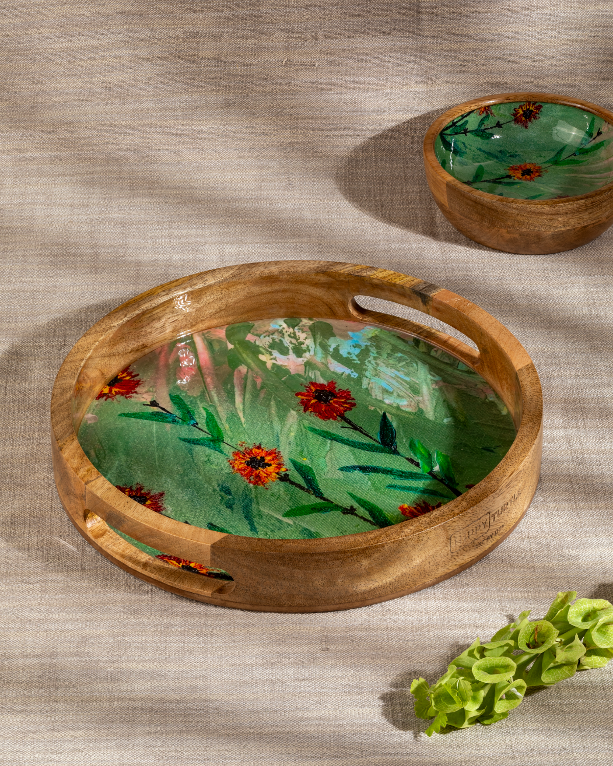 Round Tray - Orange Blossom
