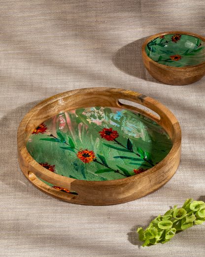 Round Tray - Orange Blossom