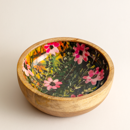 Nut Bowl - Pink Dogwood