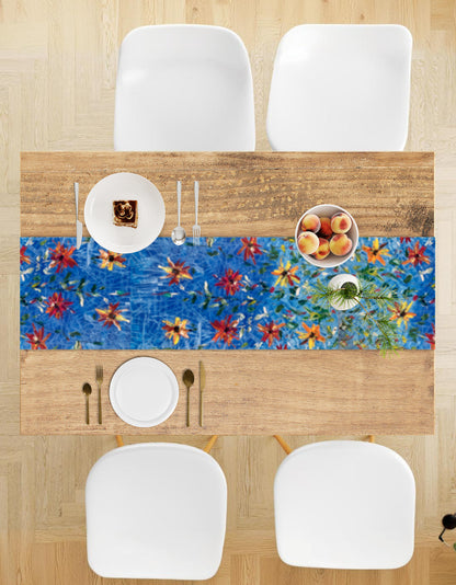 Table Runner & Placemat Combo - Blue Sunflower