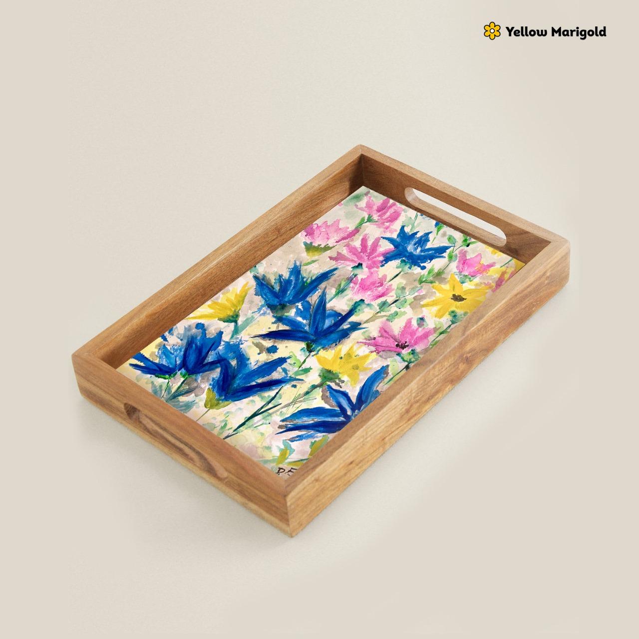 Rectangular Tray Spring Flowers