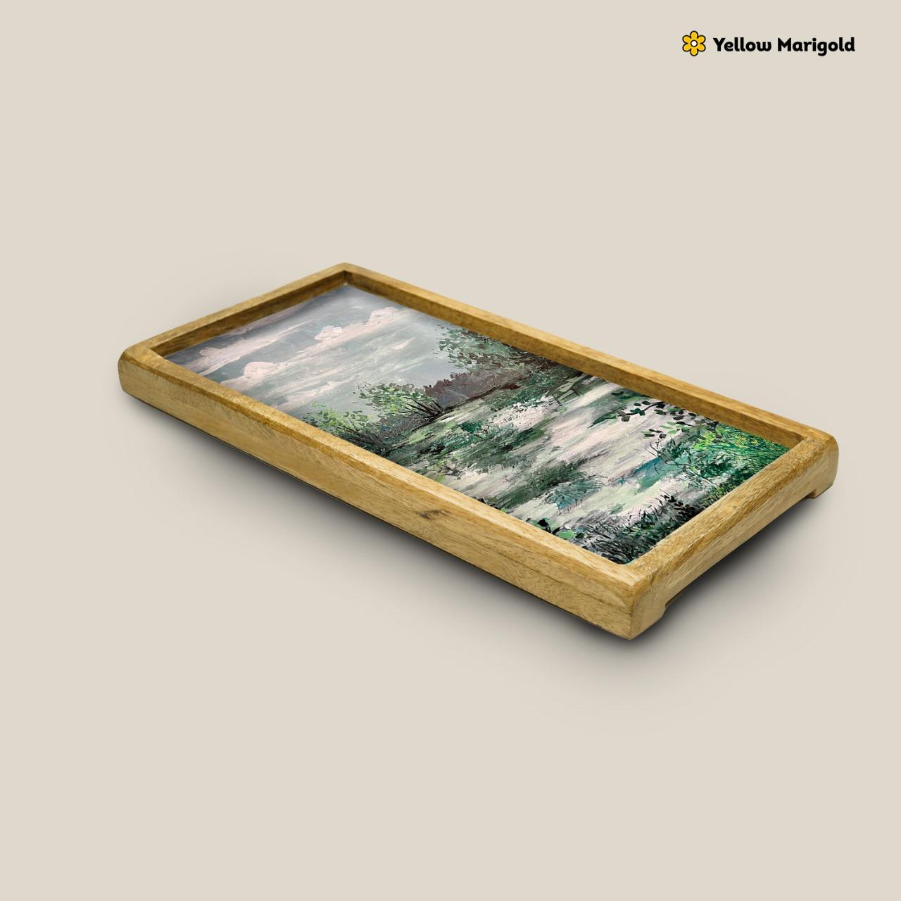 Small Rectangle Tray - Tranquil Wetlands