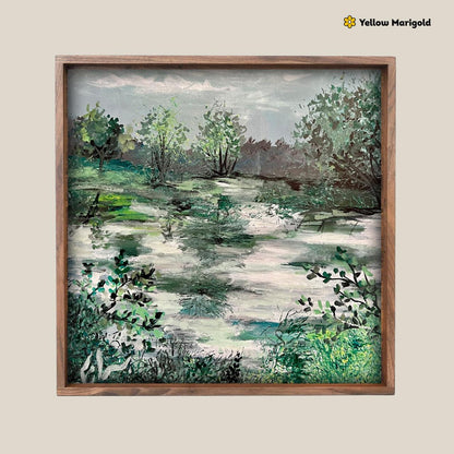 Square Tray Tranquil Wetlands