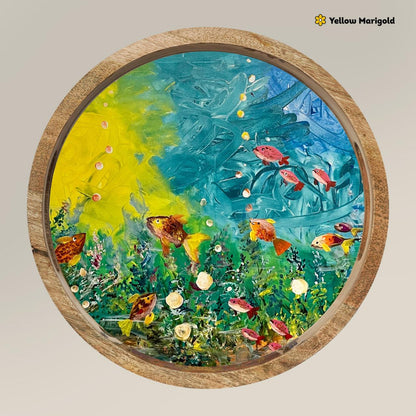 Round Platter - Underwater Symphony
