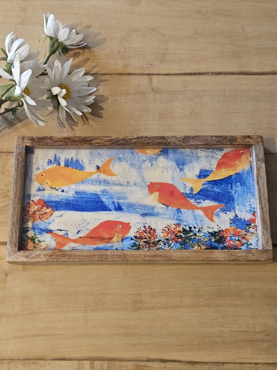 Small Rectangular Tray - Fishy World
