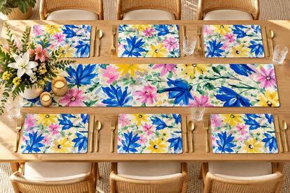 Table Runner & Placemat Combo - Spring Flowers